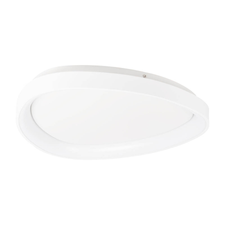 Plafoniera LED decorativa alba pentru interior cu lumina calda 3000K si diametru 420 mm [1]