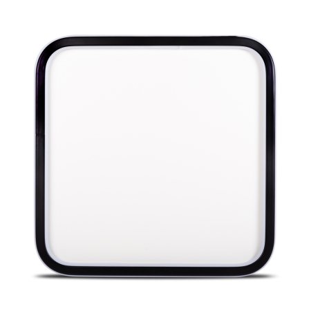 Plafoniera LED - Plafoniera LED Metta circulara alb cu negru pentru interior, 60W, diametru 510 mm