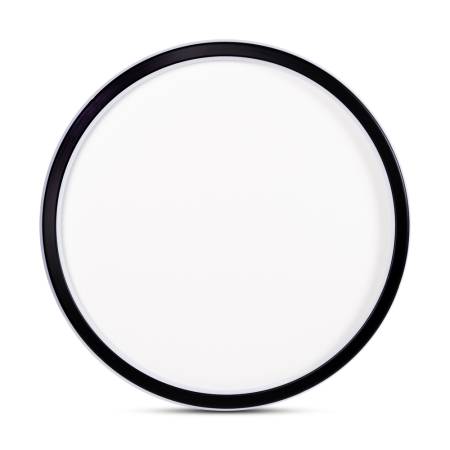 Plafoniera LED decorativa neagra si alba pentru tavan, 68 W, 50 cm [0]