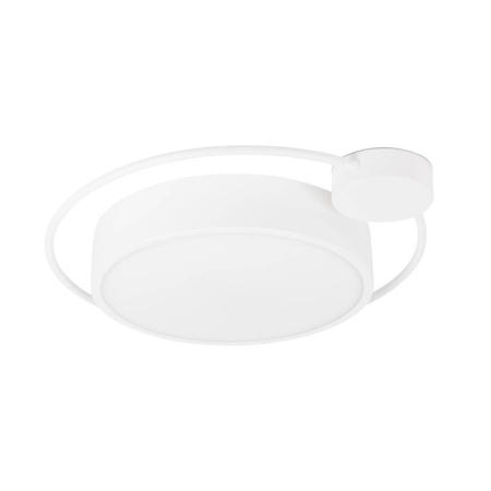Plafoniera LED - Plafoniera LED decorativa alba Moon cu lumina calda 3000K