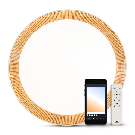 Plafoniera LED smart Gold Ring pentru interior cu lumina reglabila 3000K 6500K si telecomanda [0]