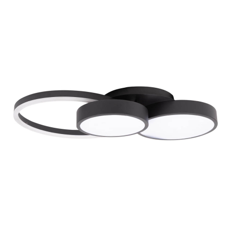 Corpuri iluminat interior - Plafoniera LED Sobek 55W 3CCT IP20 cu finisaj negru pentru iluminat interior