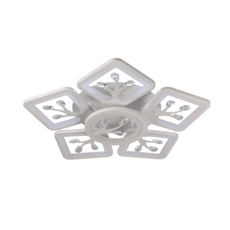 Plafoniera LED Trees alba 88W 3CCT 4400lm dimabila cu telecomanda [0]
