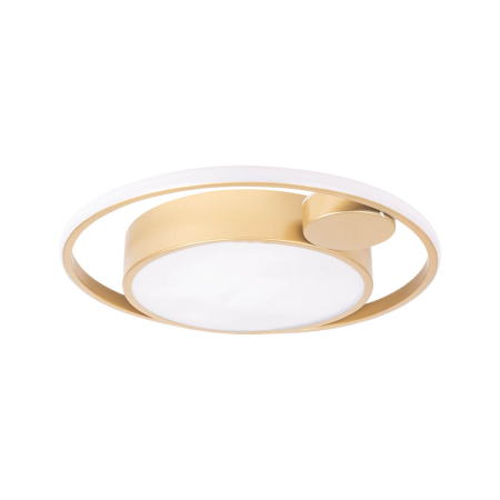 Corpuri iluminat interior - Plafoniera LED decorativa aurie pentru interior cu lumina neutra 4000K