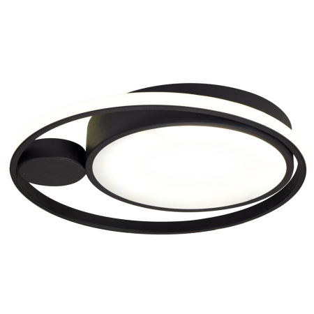 Corpuri iluminat interior - Plafoniera LED decorativa neagra pentru interior cu lumina neutra 4000K