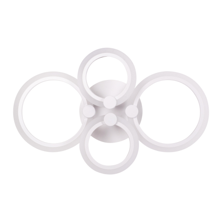Plafoniera LED - Plafoniera decorativa alba cu LED integrat 52W si telecomanda pentru montaj pe tavan