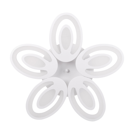 Plafoniera LED alba cu design floral Petal 80W 3CCT si telecomanda pentru iluminat interior [1]