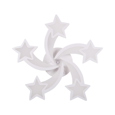 Corpuri iluminat interior - Plafoniera LED alba Star 86W cu telecomanda si functie 3CCT pentru montaj pe tavan
