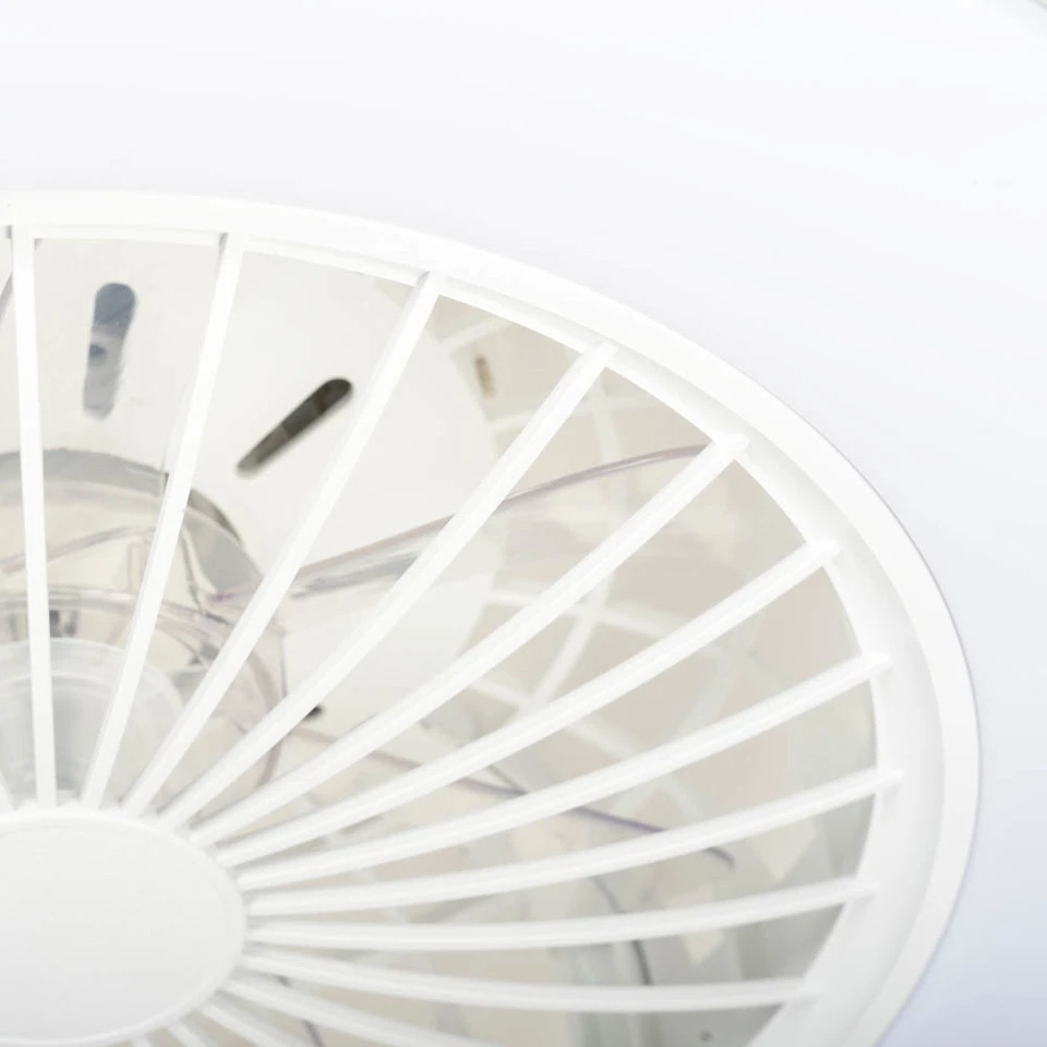Plafoniera alba cu ventilator integrat si iluminare LED CCT pentru montaj pe tavan [2]