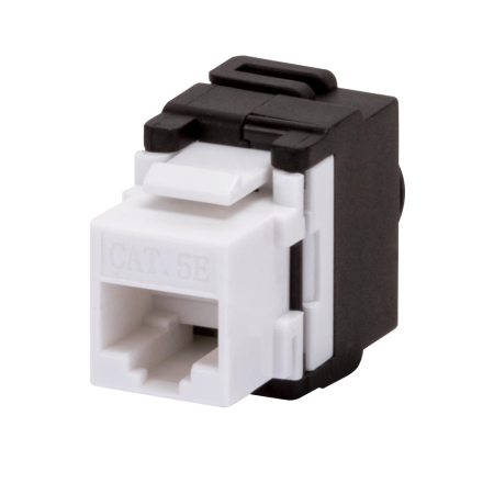Aparataj - Priza de date RJ45 Cat5e UTP toolless alba cu 1 modul