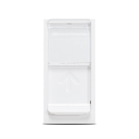 Aparataj - Priza de date RJ45 UTP Cat 5e alba cu 1 modul pentru montaj incastrat