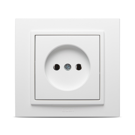 Priza incastrata fara contact de protectie 16A alb mat din gama Zena [0]