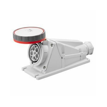 Conectica - Priză Fixă 90° 3P+N+T 63A 400V IP67 – Conector Industrial de Putere, Etanș pentru Exterior