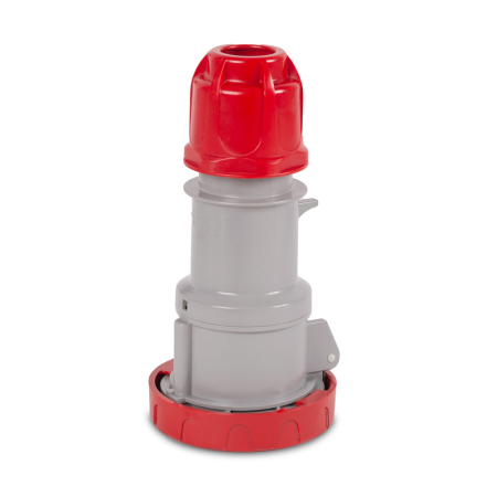Fise si cuple - Priza industriala mobila rosie 32A 3P+N+E 400V IP67 cu borne cu surub