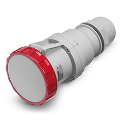 Fise si cuple - Priza industriala mobila trifazata 63A 3P+N+E 400 V IP67 cu pozitie 6h