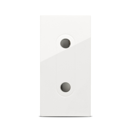 Aparataj - Priza italiana modulara alba cu 1 modul pentru montaj incastrat