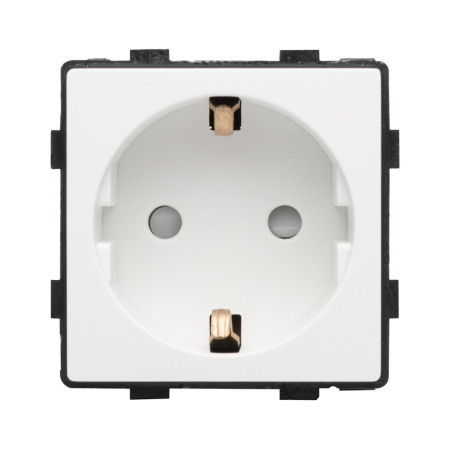 Priza Schuko Pulsar Touch NS alba 16A 230V IP20, modul EL0068226 [1]