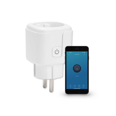 Pulsar Touch - Priza Schuko inteligenta WiFi 16A cu control Tuya Smart si monitorizarea consumului