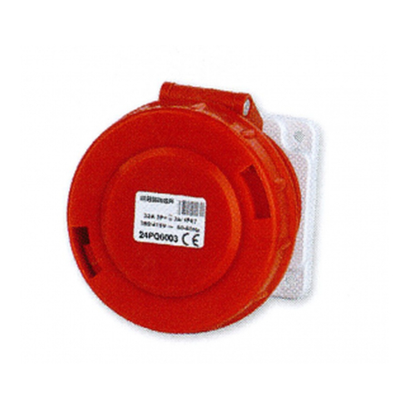 Fise si cuple - Priza ST trifazica 3P+N+T 16A 380V cu protectie IP44