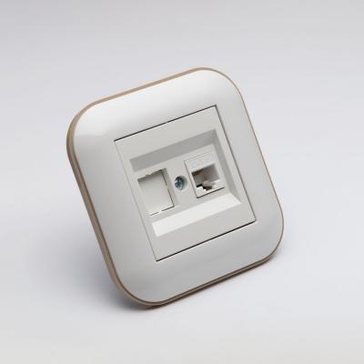 Priza - Priza UTP RJ45 Cat6 Ovivo Loft alb kraft 404-010306-229