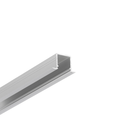 Profil aluminiu incastrat anodizat de 2 m pentru banda LED de pana la 10 mm [0]