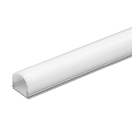 Surse de iluminat - Profil aluminiu semirotund cu dispersor opal pentru banda LED lungime 2 m