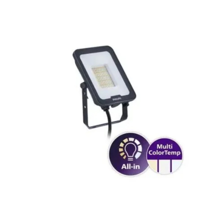 Proiectoare LED - Proiector LED exterior gri 50W cu suport reglabil si protectie IP65