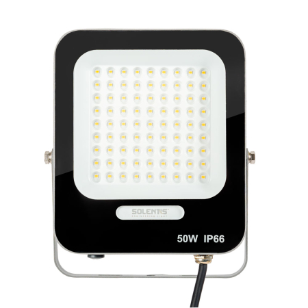 Proiectoare LED - Proiector LED 50W 4000K IP65 gri pentru iluminat exterior