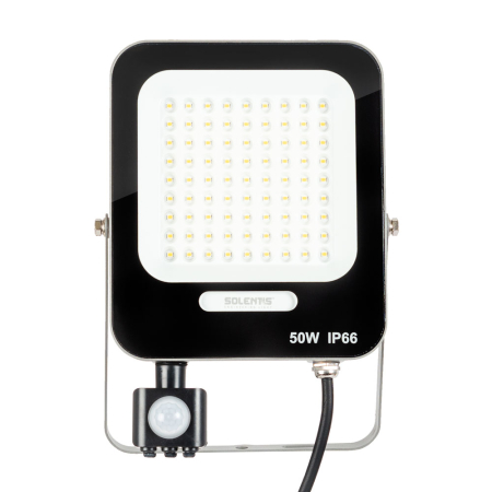 Proiectoare LED - Proiector LED cu senzor 50W lumina alb natural 4000K protectie IP65