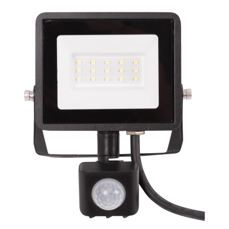 Proiectoare LED - Proiector LED negru cu senzor de miscare 10W lumina rece 6500K IP65