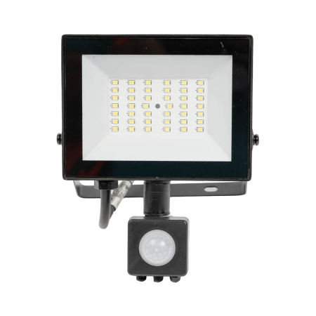 Proiectoare LED - Proiector LED cu senzor de miscare 30W 6500K IP65 pentru iluminat exterior