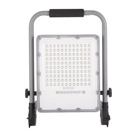 Proiectoare LED - Proiector LED portabil gri cu acumulator 150W 6400K IP65