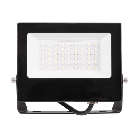Proiectoare LED - Proiector LED slim 50W 6500K IP65 cu carcasa neagra din aluminiu