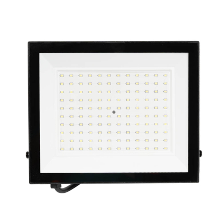 Proiectoare LED - Proiector LED slim negru 100W 6500K cu protectie IP65