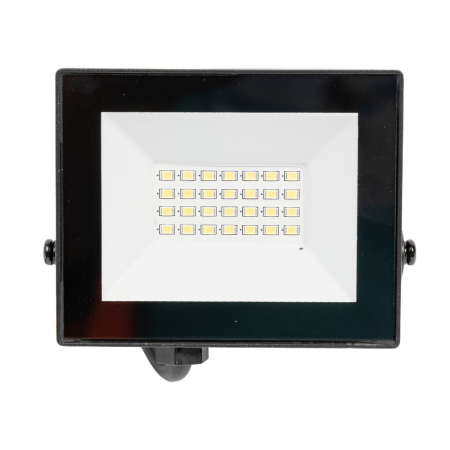 Proiector LED slim negru 20W 6500K cu protectie IP65 [1]