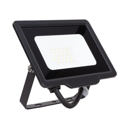 Surse de iluminat - Proiector LED SMD slim negru de 20W cu lumina rece 6500K si protectie IP65
