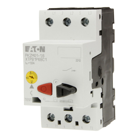 Protectie - Protectie motor tripolara 8-12 A pentru sina DIN cu butoane de actionare
