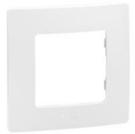 Aparataj - Rama ornamentala alba cu 1 post pentru aparataj Niloe montat incastrat
