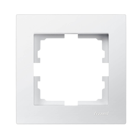 Rama ornamentala alba cu 1 post pentru aparataj electric incastrat [0]