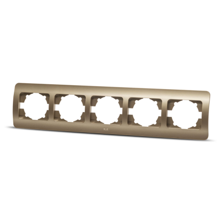 Aparataj - Rama ornamentala titan cu 5 posturi pentru aparataj standard german