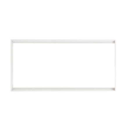 Rama alba din aluminiu pentru montaj aplicat panou LED slim 595 x 1195 x 40 mm [0]