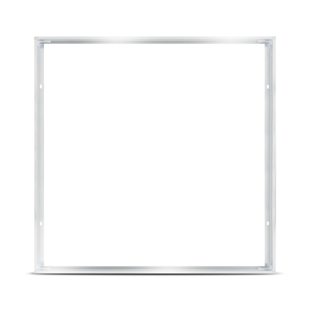 Plafoniere - Rama din aluminiu argintiu pentru montaj aparent panou LED slim 295x295 mm