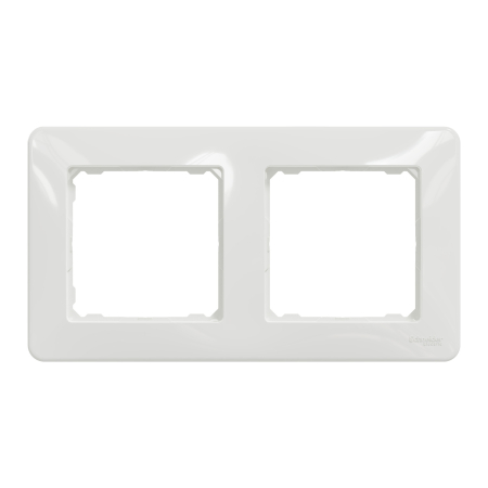 Aparataj - Rama decorativa dubla alba pentru aparataj incastrat Sedna Design