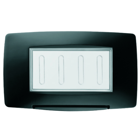 Modular - Rama etansa neagra lucioasa pentru aparataj modular cu 2 module si protectie IP55