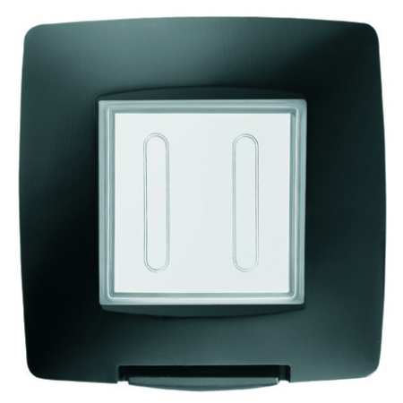 Rama etansa neagra lucioasa pentru 3 module cu capac IP55 pentru montaj incastrat [0]