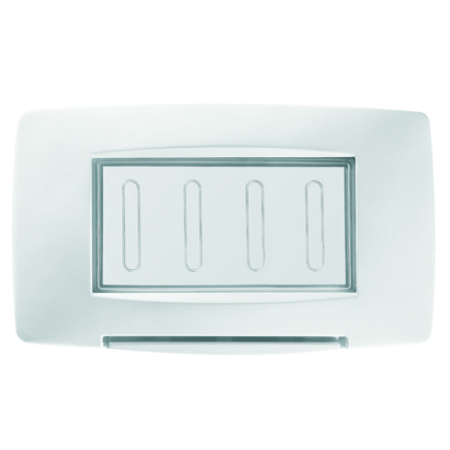 Rama etansa alba pentru aparataj modular cu 4 module si capac de protectie IP55 [1]