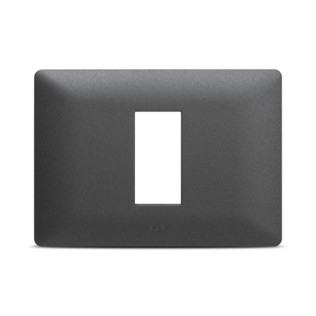 Aparataj - Rama ornament 1M antracit pentru aparataj modular cu montaj ingropat