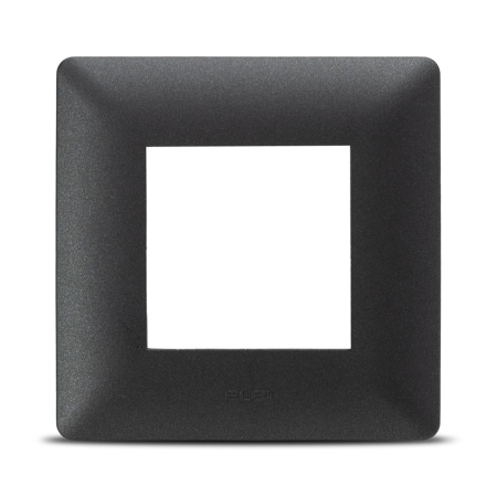 Modular - Rama ornament 2 module antracit mat pentru aparataj modular cu montaj ingropat