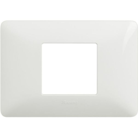 Aparataj - Rama ornament alba pentru 2 module centrate cu montaj incastrat