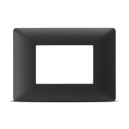 Modular - Rama ornament antracit pentru 3 module aparataj modular cu montaj ingropat